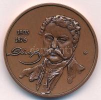 Fűz Veronika (1951-) ~1990. "Deák Ferenc 1803-1876 / Magyar Köztársaság" kétoldalas bronz emlékérem (42,5mm) T:AU