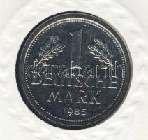 NSZK 1985. 1M érmés, bélyeges borítékon, elsőnapi bélyegzővel "150 éves a vasút" T:1 Ismer...