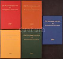 NSZK 2001-2005 5 db üres évkönyv