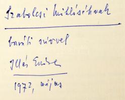 Illés Endre: Hamu. DEDIKÁLT! + Illés Endre: Száz történet. DEDIKÁLT! Bp., Magvető. Kiadói kartonált ...