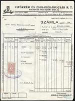 1943 Gladys Cipőkrém és Zsiradékárugyár R.T. fejléces számla