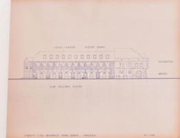 1981 Eger, Fellner-Bajcsy-Jókai-Kossuth tömb beépítési terve, készítette: Északterv (Észak-Magyarors...