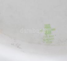 Zsolnay Pompadour mintás falióra. Kézzel festett, jelzett, hibátlan 25,7 cm