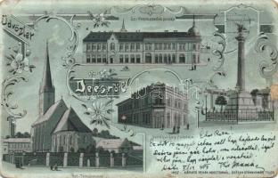 Deés with millenium monument and palaces litho (b)