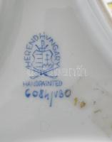 Herendi Viktória mintás mogyorókínáló. Íves háromosztású talpon 3 stilizált puttó által tartott kíná...