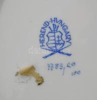 Herend Rotschild mintás hamuzó. Kézzel festett, jelzett, 13,5x9 cm