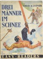 Kästner, Erich: Drei Männer im Schnee. (Oslo, 1958), Gyldendal Norsk Forlag, 63+(1) p. Német nyelven. Kiadói illusztrált papírkötés, kissé sérült, a könyvtesttől elvált borítóval.