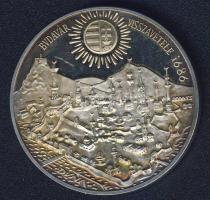 1986. 500Ft Ag "Buda visszafoglalása" T:PP Díszdobozban!