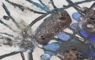 Krajtsovits Margit: Absztrakt dísztál. Jelzés nélkül, hibátlan, d: 30 cm