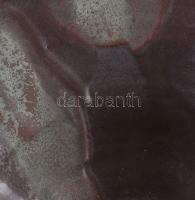 Bod Éva (1924-2004): Nagyméretű retro dísztál. Jelzett, hibátlan, d: 43 cm, m: 9,5 cm