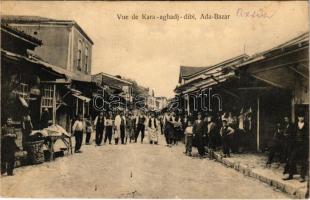 1913 Adapazari, Ada-Bazar; Vue de Kara-aghadj-dibi / street with shops (EK)