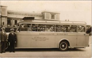 1936 Kobenhavns-Rundfahrt H. Hansen & Son / Koppenhágai turista autóbusz kirándulás / Copenhagen tourist autobus trip. photo