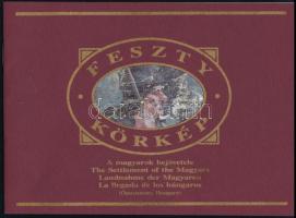 1993 Feszty-körkép füzet, kihajtható melléklet + levél Losonczi Pál (1919-2005) részére