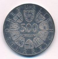 Ausztria 1984. 500Sch Ag "Tiroli szabadságharc 175. évfordulója" T:AU patina Austria 1984....