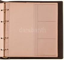 Fekete műbőr érmeberakó album összesen 277db férőhellyel kklf méretekben, használt, szép állapotban