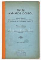 Paulik János: Emlék a viharos időkből. Egyházi beszédek, melyeket az 1914. évi világháború idején a nyíregyházi ev. templomban tartott.. Nyíregyháza, 1915. K.n. Kiadói, tűzött papírkötés. Kissé foltos, ragasztott állapotban. Tulajdonosi bélyegzővel, néhány oldalon ceruzával írt jegyzetekkel.