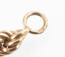 Arany (Au) 14K walles karkötő, jelzett, h: 19 cm, nettó: 8,3 g
