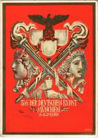 1939 Tag der Deutschen Kunst, München / German Art Exhibition, NSDAP German Nazi Party propaganda, swastika + So. Stpl. s: Kaspar (EK)