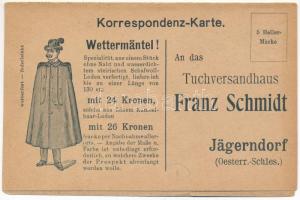 Wettermäntel - Tuchversandhaus Franz Schmidt, Jägerndorf (Oesterr.-Schles.) / Osztrák-magyar ruhagyá...