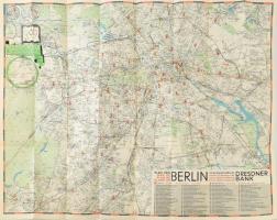 1936 A Belini olimpia térképe többnyelvű kiadás. / Map of the Berlin Olympic games.
