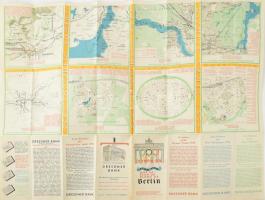 1936 A Belini olimpia térképe többnyelvű kiadás. / Map of the Berlin Olympic games