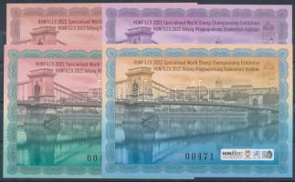 2022 Hunfilex 4 darabos emlékív garnitúra azonos sorszámmal