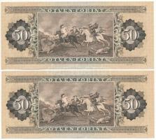 1975. 50Ft (2x) sorszámkövetők "D 017 026991 - D 017 026992" T:F szép papír
Adamo F14