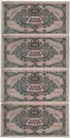 1945. 1000P (4x) sorszámkövetők "F 628 023280 - F 628 023283" T:VF szép papír
Hungary 194...