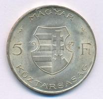 1947. 5Ft Ag "Kossuth" T:AU kis patina Adamo F8.1