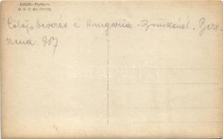 1917 Első világháborús osztrák-magyar katonák cölöpverés közben a Hungaria-Bruckénél, Berezina / WWI...