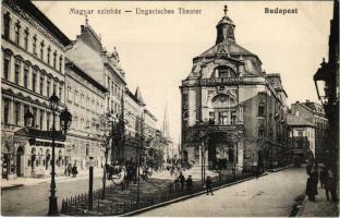 Budapest VII. Magyar színház, Izabella tér (ma Hevesi Sándor tér)