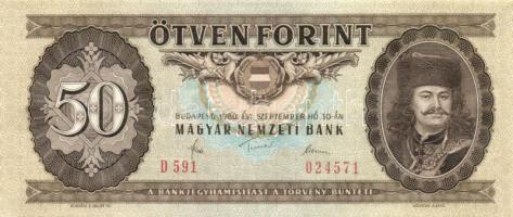 1980. 50Ft (5x) egymásutáni sorszámokkal T:I