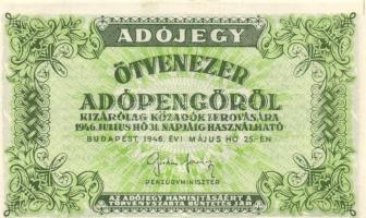 1946. 50.000AP alapnyomat kissé lefelé csúszva! T:I