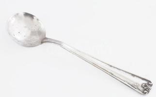 Ezüst(Ag) habos kanál, jelzett, h: 13 cm, nettó: 18,2 g