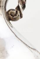 Ezüst(Ag) csavart füles kiöntő, jelzett, m: 5 c, nettó: 37,2 g