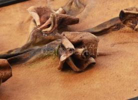 Plasztikus bőr kép fa keretben 31x40 cm