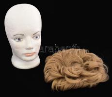 Színházi paróka, tartón