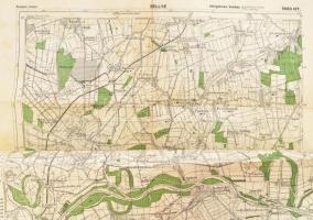 1943-1944 A M. Kir. Honvéd Térképészeti Intézet által kiadott, 1 : 50.000 méretarányú térképek, &quo...