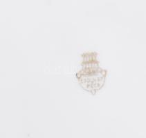 Zsolnay nagy méretű salátás tál. Matricás, jelzett, kopott d: 32 cm