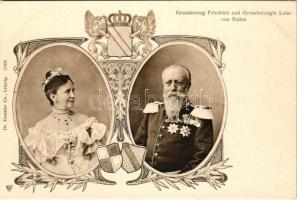 Grossherzog Friedrich und Grossherzogin Luise von Baden. Art Nouveau