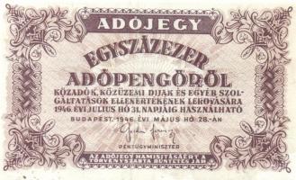 1946. 100.000AP hátlapi alanyomat hiányzik! T:II