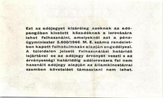 1946. 100.000AP hátlapi alanyomat hiányzik! T:II