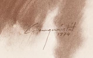 Csergezán Pál (1924-1996): Szalonkák. Nyomat, papír, jelzett a nyomaton, az Erste Csergezán Pál Kuns...