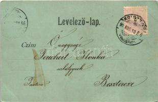 1899 (Vorläufer) Kolozsvár, Cluj; Mátyás király tér, New York szálloda, Schuster Emil, Csillag Manó ...