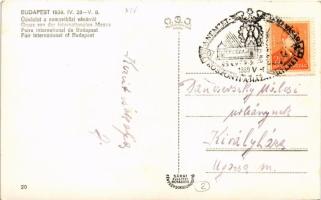 1939 Budapest XIV. Budapesti Nemzetközi Vásár BNV, Lampart, Ganz, M. kir. dohányjövedék + So. Stpl