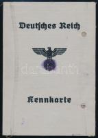 1943 Német Birodalom / Deutsches Reich személyi igazolvány Kennkarte Otto Louis