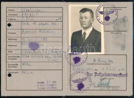 1943 Német Birodalom / Deutsches Reich személyi igazolvány Kennkarte Otto Louis
