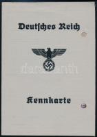 1943 Német Birodalom / Deutsches Reich személyi igazolvány / Kennkarte nő részére