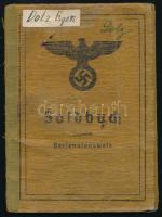 1944 Német zsoldkönyv gránátos részére / Soldbuch - German mililtary payment booklet