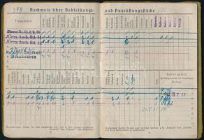 1944 Német zsoldkönyv gránátos részére / Soldbuch - German mililtary payment booklet